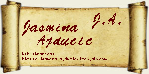 Jasmina Ajdučić vizit kartica